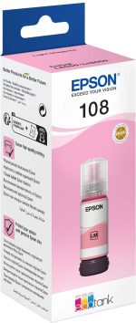Epson 108 Magenta clair - Bouteille d'encre Epson EcoTank d'origine (C13T09C64A) – Image 3