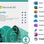 Microsoft 365 Famille Français - abonnement 12 mois pour 6 personnes | Licence officielle envoyée par email