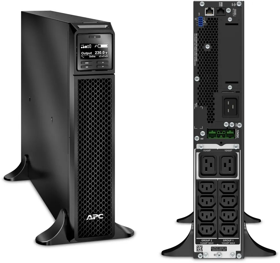 cmsotgtlq0diyqg03dsakz6w0.jpg Onduleur On-line APC Smart-UPS SRT SRT2200XLI - 1980 W / 2200 VA - 8 prises C13 + 2 prises C19 – Image 1