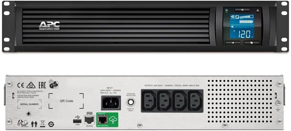 cmsoth3hb0e7fqg03h07hpky8.jpg Onduleur Line-interactive APC Smart-UPS SMC SMC1500I-2UC - 900 W / 1500 VA - 4 prises C13 – Image 1