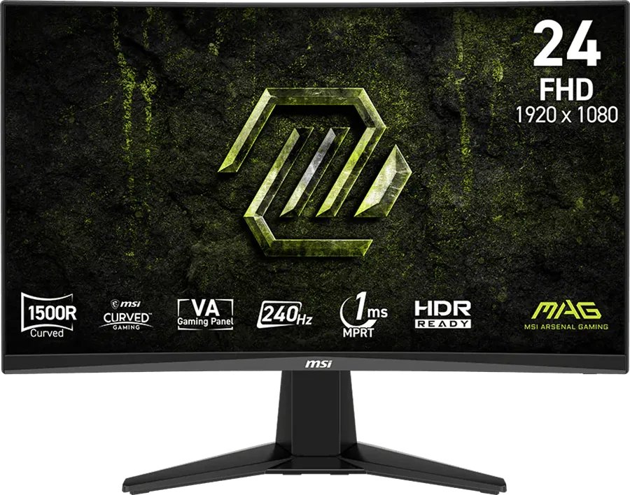 cmsou595b0g4jqg03lcrz1ork.jpg Écran incurvé Gaming 24" Full HD MSI MAG 245C X24 (4711377395076) – Image 1