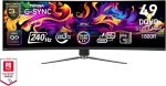 Écran incurvé Gaming 49" DQHD MSI MPG 491CQPX QD-OLED (9S6-3FA84T-028)