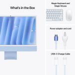 iMac 24 (Puce M4) Apple M4 (10-Core/GPU10-Core) 16Go 256 Gb Blue – Image 4