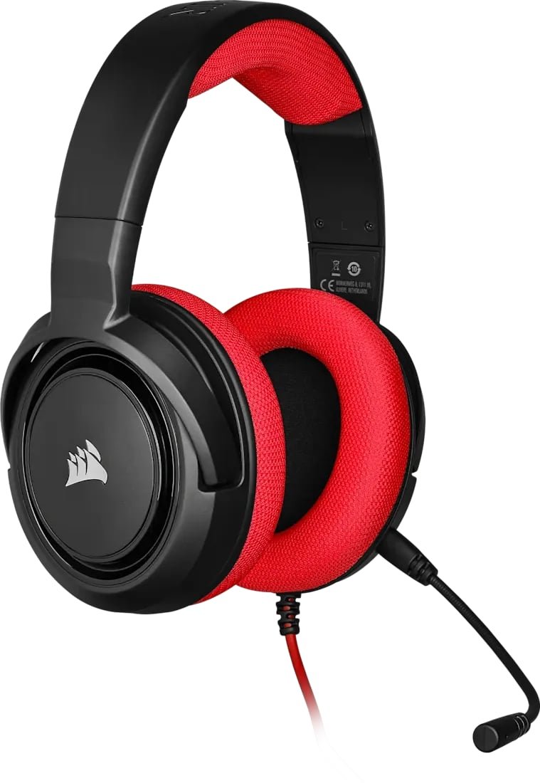 cmtoarxri00ptqgzt5pzteejy.jpg Casque Gaming Corsair HS35 Stereo Rouge - Jack 3.5 mm (CA-9011198-EU) – Image 1