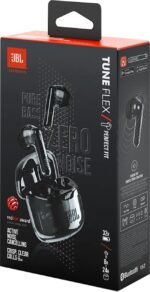 Écouteurs Bluetooth JBL Tune Flex TWS Ghost - Noir (JBLTFLEXGBLK) – Image 10