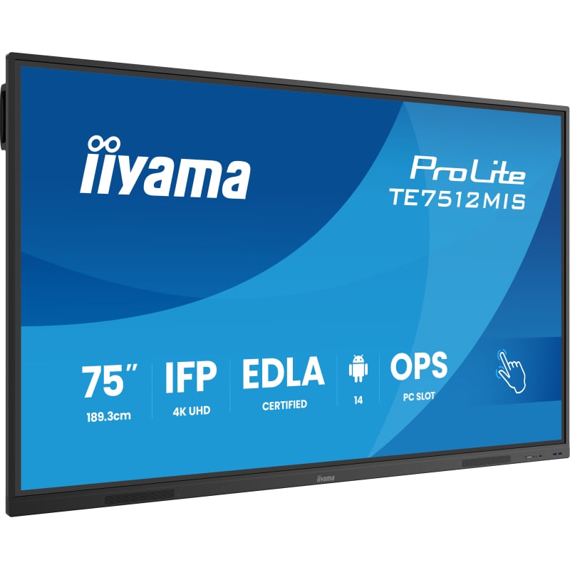 cmucuzweh02lwqgrydp2b7gd8.jpg Ecran Interactif Tactile 75 POUCES IIYAMA PROLITE TE7512MIS-B4AG – Image 1