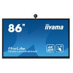 Ecran interactif AVEC CAMERA INTEGREE 4K AUTOTRACKING 86 pouces IIYAMA PROLITE TE8612MIS-B3AG