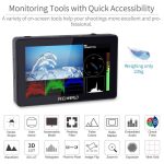 FEELWORLD F6 PLUS 5.5 POUCES PETIT ÉCRAN TACTILE 3D LUT CAMÉRA MONITEUR DE TERRAIN – Image 3