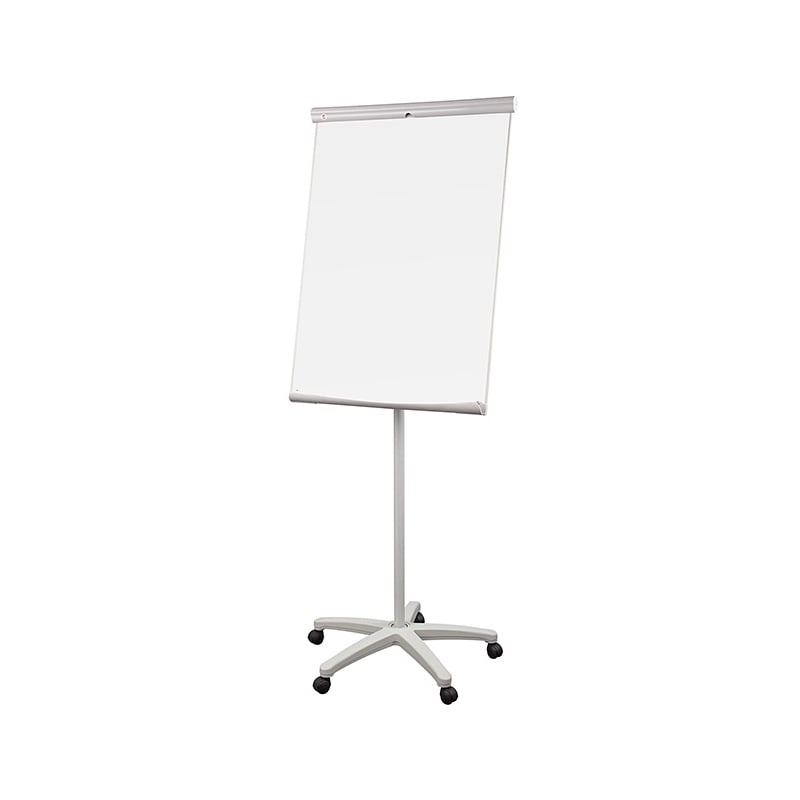 cmucv5qar03l1qgrycz06zihr.jpg Tableau blanc magnétique FLIPCHAT PAPERBOARD AVEC BRAS & ROULETTES - 2X3 – Image 1