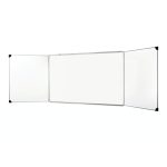 Tableau Magnétique blanc 1.00M X 4.00M avec volets latéraux rabattables
