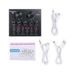 Carte son V8 Multifonctionnel Studio bluetooth, pour Téléphone Portable et Ordinateur – Image 2