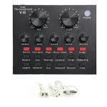 Carte son V8 Multifonctionnel Studio bluetooth, pour Téléphone Portable et Ordinateur – Image 7