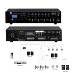 AMPLIFICATEUR SHOW MPA-120S 4 ZONES.USB.SD.170W MAX – Image 3