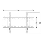 Support mural fixe pour téléviseur de 37 à 80'' PTS0017-5 – Image 3