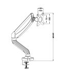 Support Flexible de Moniteur pour Bureau DIGITAL DGT21-CYX-08 – Image 2
