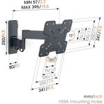 Support mural à bras articulé pour 19-43p - Noir VOGELS TVM124H45 – Image 9