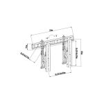 Support mural POUR MUR IMAGE / VIDEOWALL/ MUR VIDEO DGT22-XD02-46T Wall pop-out Mount – Image 2