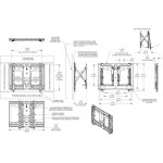Support mural POUR MUR IMAGE / VIDEOWALL/ MUR VIDEO PFW 6880 Video Wall pop-out Mount – Image 5