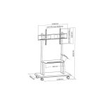GRAND Meuble pour écran TV Digital DGT22-WMX007-3 – Image 4