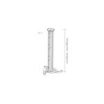 2X3 SUPPORT PLAFOND POUR PROJECTEUR MODELE UPC2 130 MM OU 1070 MM - 2X3 UPC2 – Image 2