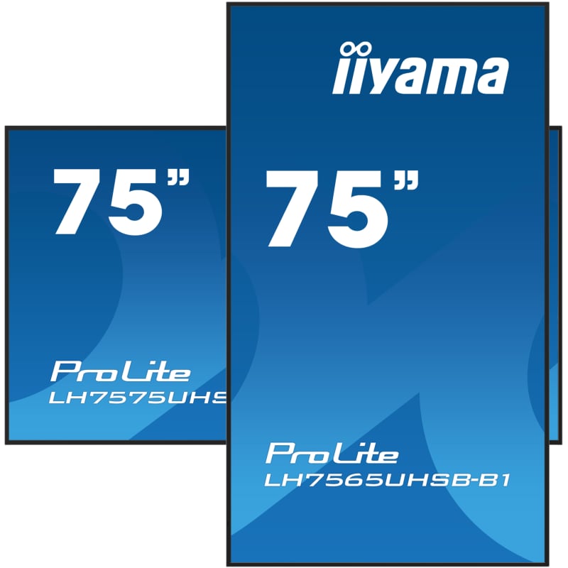 cmucw6xx907gyqgrygod1xb9w.jpg Moniteur professionnel pour l affichage dynamique 75" IIYAMA PROLITE LH7565UHSB-B1 – Image 1