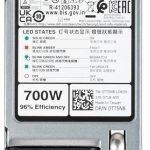 Bloc d’alimentationDell Single, Enfichable à Chaud, 700 W MM HLAC (200-240Vac) Titanium, par LiteOn (450-AMJC)
