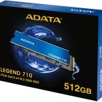 ADATA Disque Dur SSD Interne Adata Legend 710 512Go M.2 2400Mo/s NVMe 12M