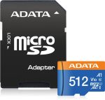 Carte mémoire ADATA Premier Pro 512 Go microSDXC/SDHC UHS-I Classe 10 (AUSDX512GUICL10A1-RA) – Image 3