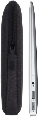 Housse Rivacase Suzuka 7704 Noire pour ordinateurs portables 13.3"-14" (7704 Black) – Image 3
