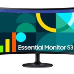 SAMSUNG Moniteur serie D Curved 24'' Full-HD,VA,100Hz,4MS (GTG),Narrow Border Design,Eye-Ca Noir 12M