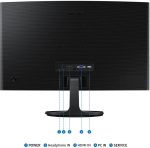 Écran 24" incurvé Full HD Samsung Essential S3 S36GD (LS24D360GAUXEN) – Image 4