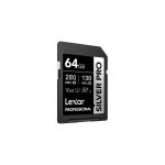 LEXAR CARTE SD SD Silver Pro 64GB Professional SILVER PRO SDXC™ UHS-II Card,up to 280MB/s read,12M – Image 2