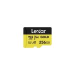 LEXAR CARTE SD MS GOLD 256GB GOLD microSDXC™ UHS-II cards,up to 280MB/s read and 180MB/s write 12M