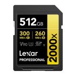 LEXAR CARTE SD SD2000X 128GB Professional 2000x SDHC™ UHS-II cards,up to 300MB/s read 260MB/s wr 12M – Image 2