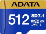 Carte mémoire ADATA Premier Extreme 512 Go MicroSDXC SD7.1 Express V30 (UD512GEX3L1-C)