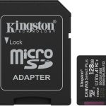 Carte mémoire Kingston Canvas Select Plus 128 Go microSDXC UHS-I Classe 10 Gen3 + Adapter (SDCS3/128GB)