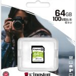 Carte mémoire Kingston Canvas Select Plus 64 Go SDXC UHS-I Classe 10 (SDS2/64GB)