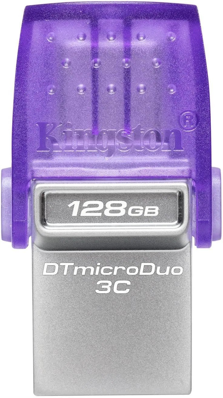 cmsows2wb0ir9qg03zcsx1wtr.jpg Clé USB Kingston DataTraveler microDuo 3C USB Type-A / Type-C 3.2 - 128 Go (DTDUO3CG3/128GB) – Image 1