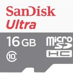 Carte Mémoire SanDisk Ultra 16 Go (SDSQUNS-016G-GN3MN)