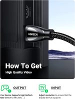 Câble Ugreen HDMI 2.1 Male vers Male - 2 mètres (80403) – Image 2