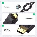 Câble Ugreen Displayport Male vers HDMI Female 4K 30HZ (40363) – Image 3
