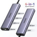 HUB Ugreen Revodok 1061 USB-C 6 en 1 Supporte PD (Power Delivery) 100W Recharge (15598) – Image 2