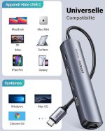 Hub USB-C Ugreen 5 en 1 Supporte PD (Power Delivery) 100W Recharge (10919) – Image 2