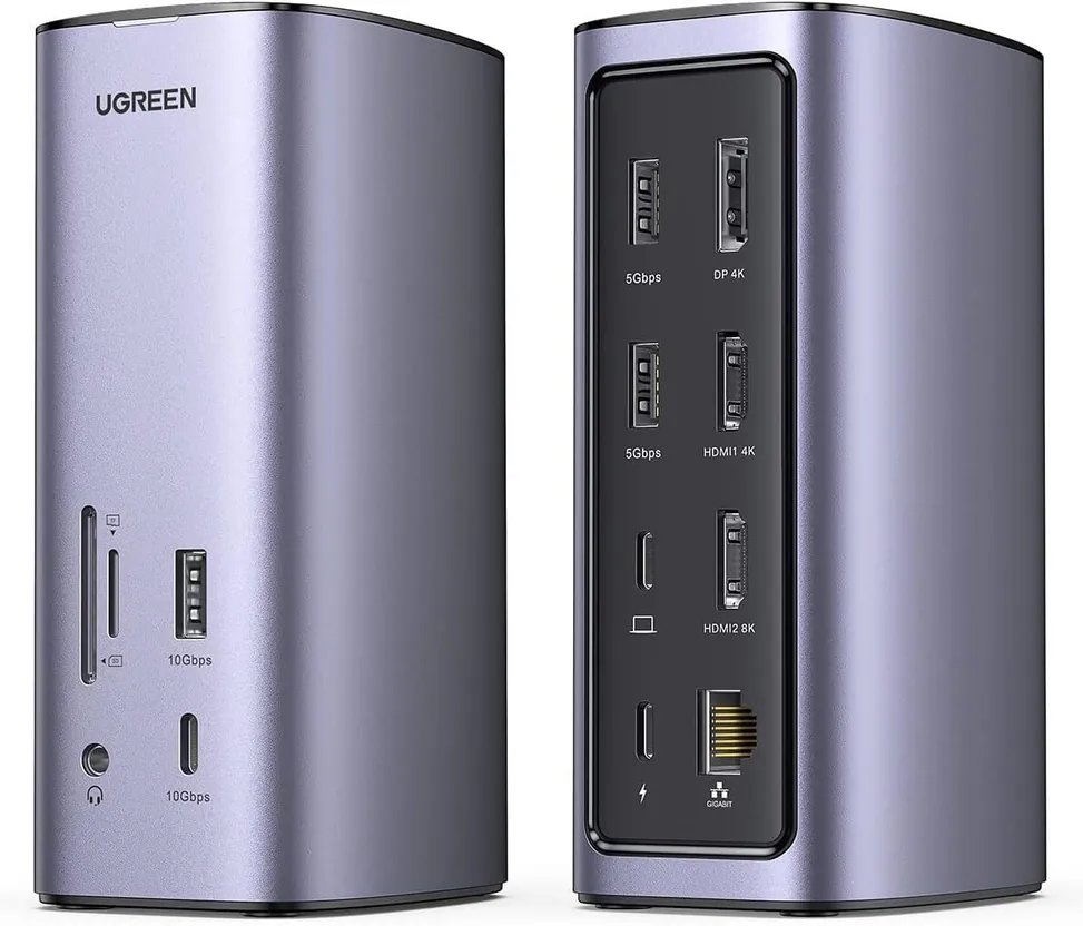 cmsowszul0k0jqg03pj93uzv7.jpg Station Hub USB-C Ugreen Revodok 12 en 1 Supporte PD (Power Delivery) 100W Recharge (90325) – Image 1