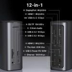 Station Hub USB-C Ugreen Revodok 12 en 1 Supporte PD (Power Delivery) 100W Recharge (90325) – Image 7
