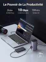 Station Hub USB-C Ugreen Revodok 12 en 1 Supporte PD (Power Delivery) 100W Recharge (90325) – Image 2