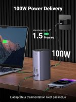 Station Hub USB-C Ugreen Revodok 12 en 1 Supporte PD (Power Delivery) 100W Recharge (90325) – Image 5