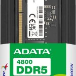 Barrette mémoire ADATA SO-DIMM 8GB DDR5-4800 MHz - PC Portable (AD5S48008G-S)