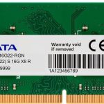 ADATA 16GB Single DDR4 3200Mhz CL22 PC4-25600 260-Pin SODIMM Memory RAM Single 12M