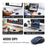 Souris sans fil Ugreen Design Ergonomique 2.4 - Blue (15064) – Image 2